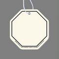 Paper Air Freshener Tag - Octagon Tag (Stop Sign, Blank)
